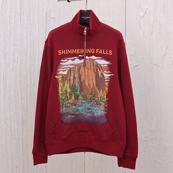 Saint Laurent Half-Zip Sweatshirt - Picture 1 of 10